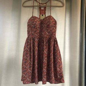 Flowery Red Dress